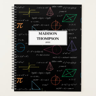 Équations mathématiques colorées Formules mathémat