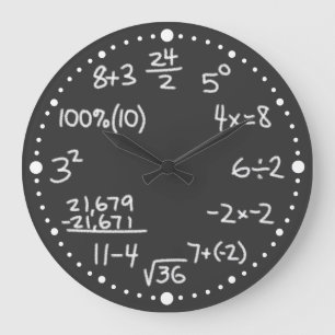 Équations mathématiques Lover Black Horloge
