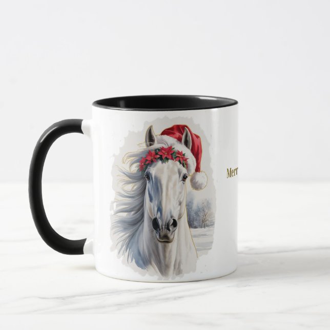 Equestrian Christmas Coffee Mug (Gauche)