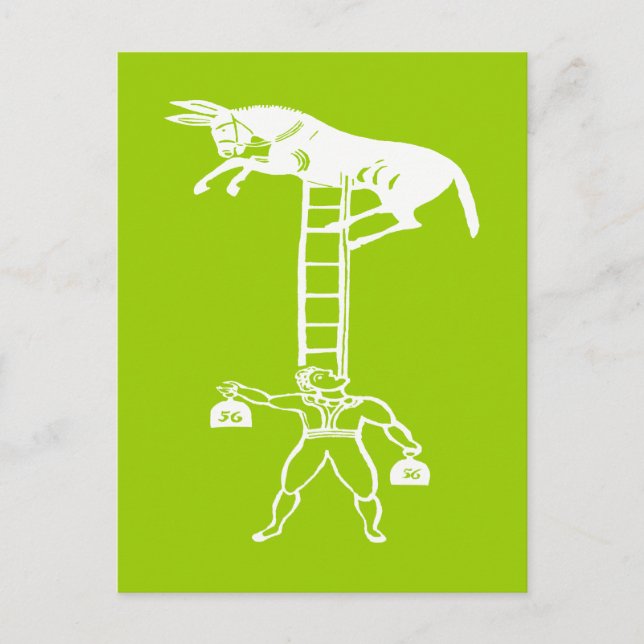 Équilibrer un âne vivant ~ CHANGER Carte postale C (Devant)