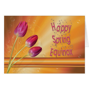Équinoxe de printemps de trois tulipes