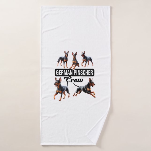 Équipage allemand Pinscher (Serviette de bain)
