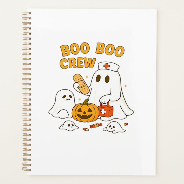 Équipage Boo Boo Infirmière Drôle Halloween Fantôm (Devant)
