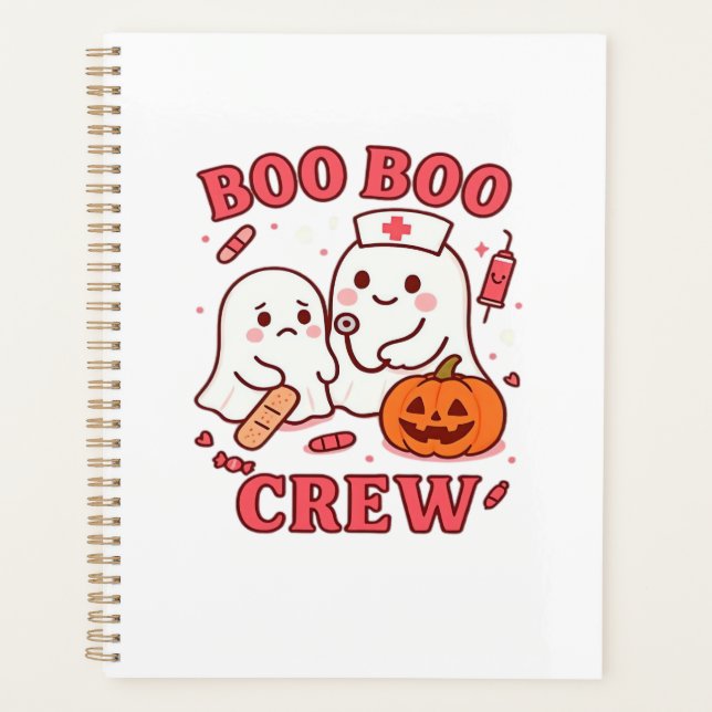 Équipage Boo Boo Infirmière Drôle Halloween Fantôm (Devant)
