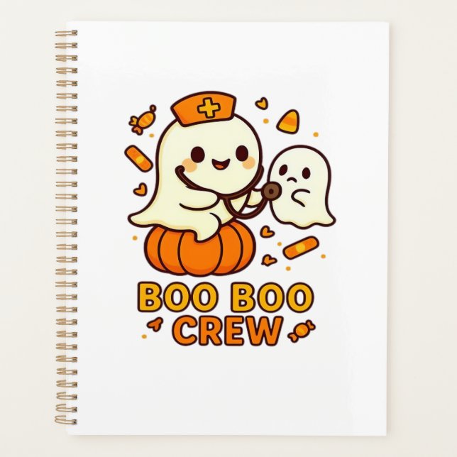 Équipage Boo Boo Infirmière Drôle Halloween Fantôm (Devant)