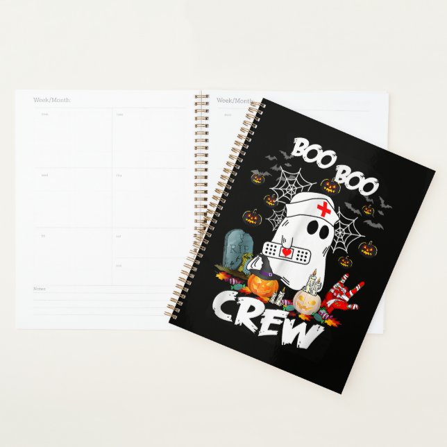 Équipage Boo Boo Infirmière Fantôme Halloween Effr (Devant avec enveloppe)