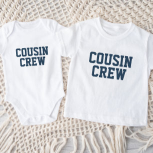 Équipage Cousin   Chemise T-shirt pour bébé Marine