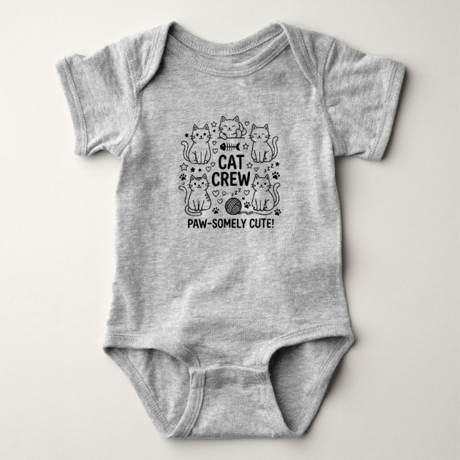 Équipage de chat mignon Body super mignon pour béb (Devant)
