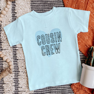 Équipage de cousins T-shirts pour enfants à cœur b