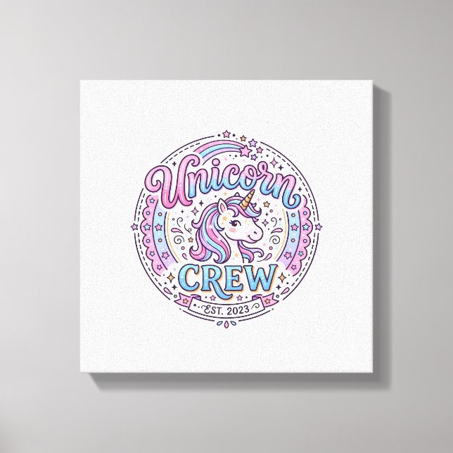 Équipage de licorne Impression ludique à la demand (Recto)