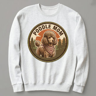 Équipage de maman caniche sweatshirt à capuche pou