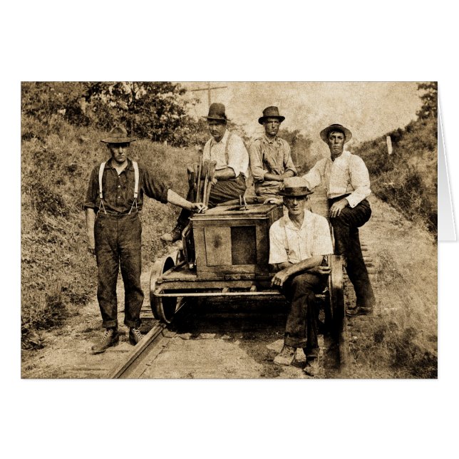 Équipage ferroviaire vintage vers 1890-1910 (Devant horizontal)