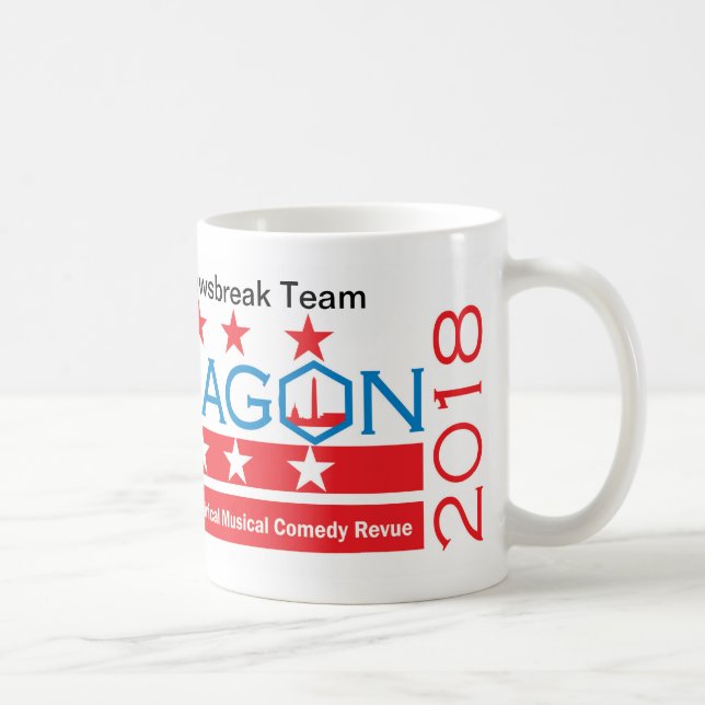 Équipe 2018 de Newsbreak d'hexagone tasse de 11 (Droite)