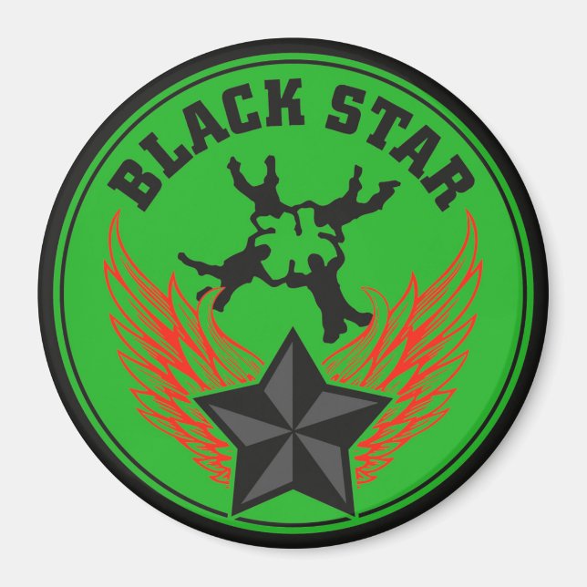 Équipe Blackstar Skydiving Magnet (Devant)