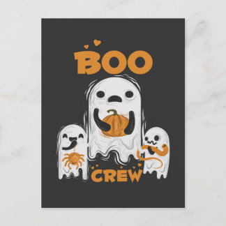 Équipe Boo Carte postale Halloween Fantôme
