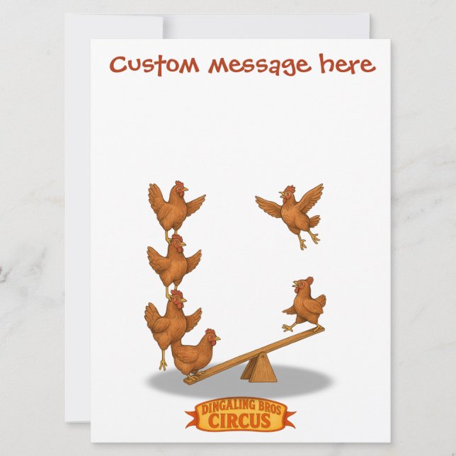 Équipe d'acrobates des poulets gazouillants (Devant)