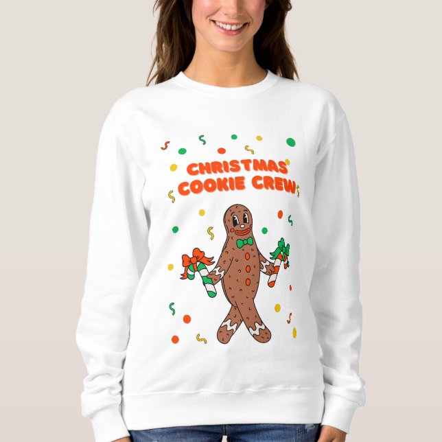 Équipe de biscuits de Noël Sweatshirt pain d'épice (Devant)