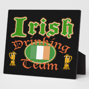 Équipe de boisson irlandaise 2 Plaques