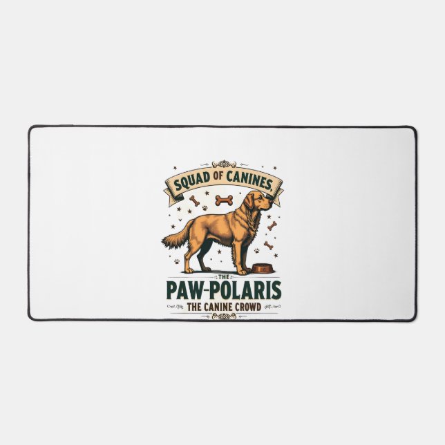 Équipe de Canidés Graphique Vintage de Chien avec  (Recto)