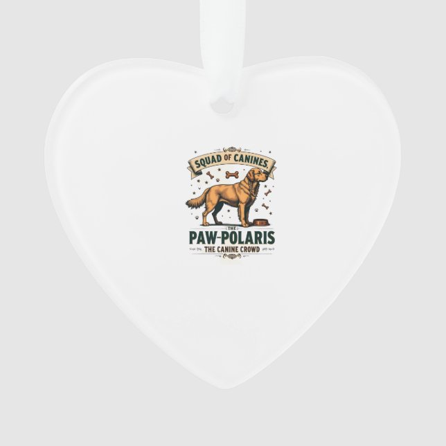 Équipe de Canidés Graphique Vintage de Chien avec  (devant)