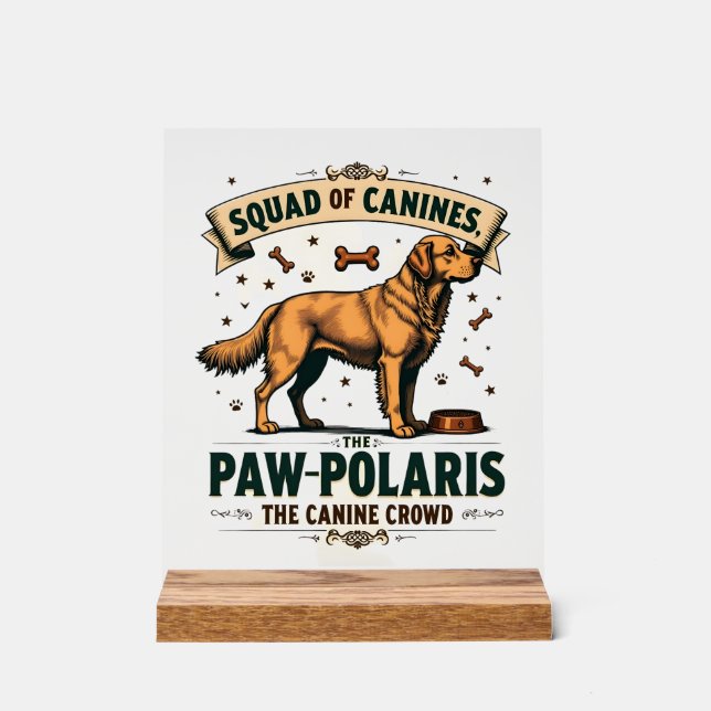 Équipe de Canidés Graphique Vintage de Chien avec  (Recto)