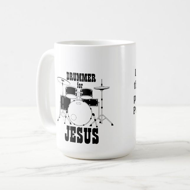 Equipe de culte Mug Drummer pour Jésus (Devant gauche)