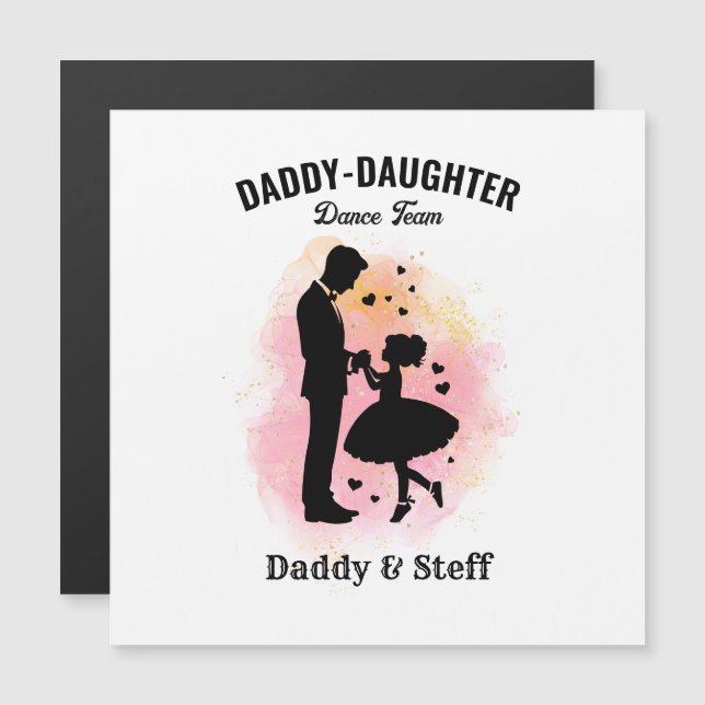 Équipe de danse papa-fille (3) T-shirt (Devant / Derrière)