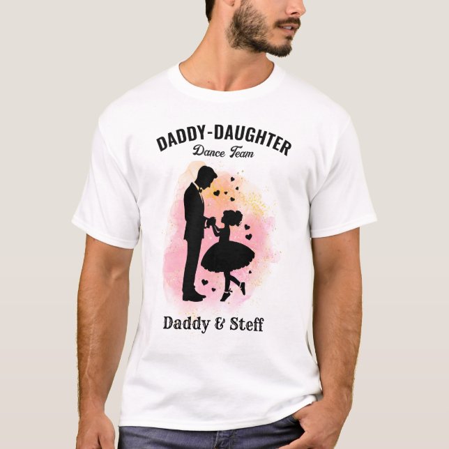 Équipe de danse papa-fille (3) T-shirt (Devant)