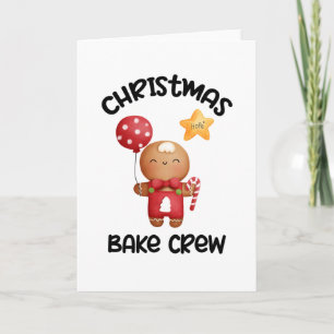 Équipe de fabrication de biscuits de Noël, carte É