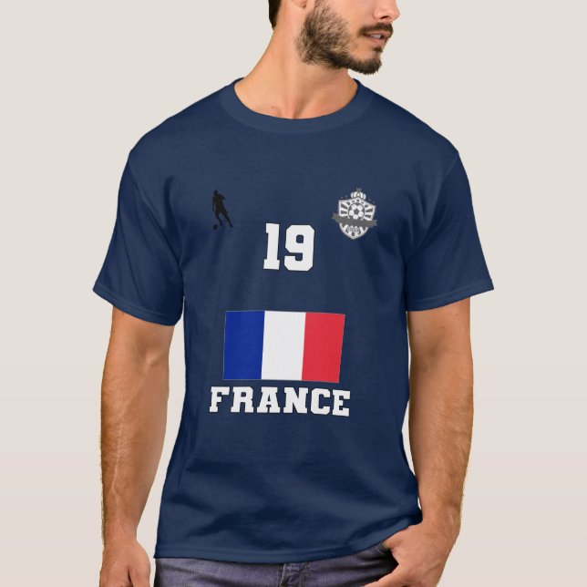 Équipe de France de Football #19 T-shirt (Devant)