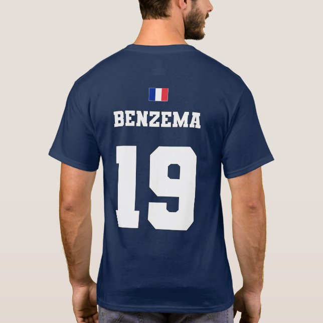 Équipe de France de Football #19 T-shirt (Dos)