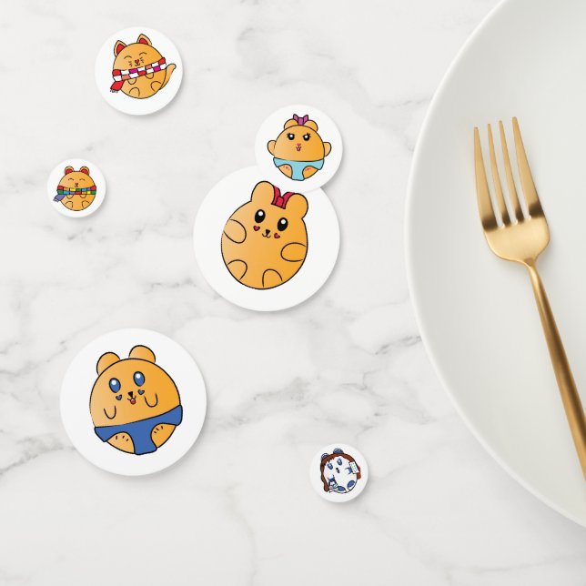 Équipe de haricot Mignon Confetti d'animaux de Ham (Groupe)