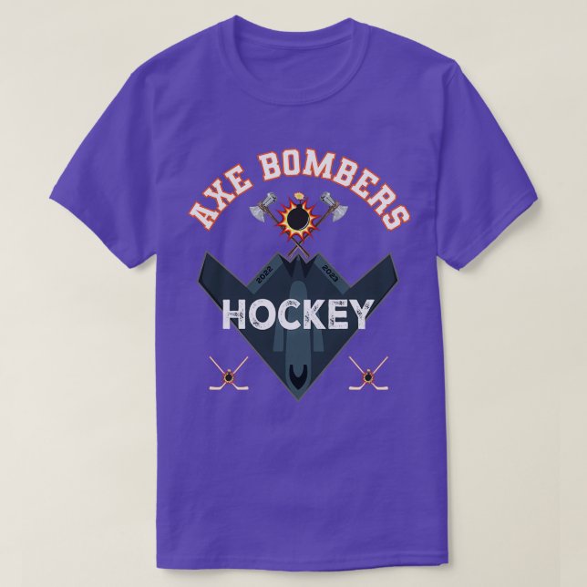 Équipe de hockey Ax Bombers TShirt classique (Design devant)