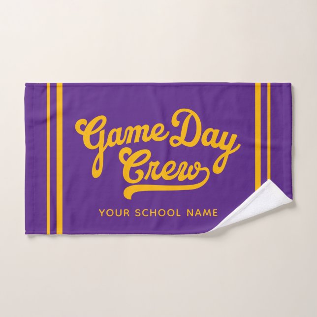 Équipe de jour de match personnalisée Esprit d'équ (Serviette à main)