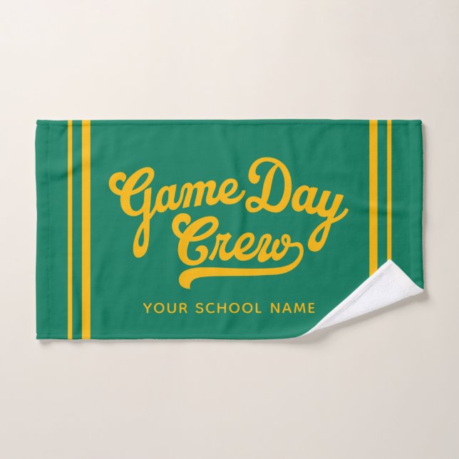 Équipe de jour de match personnalisée Esprit d'équ (Serviette à main)