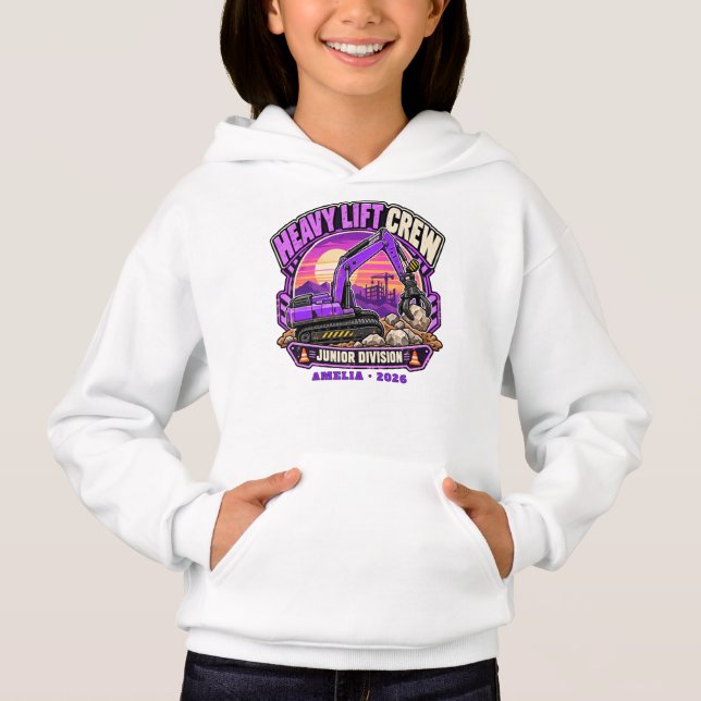 Équipe de levage lourd personnalisée Violet (Devant)