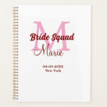 Équipe de mariée ajoutez nom monogramme demoiselle<br><div class="desc">beau design</div>