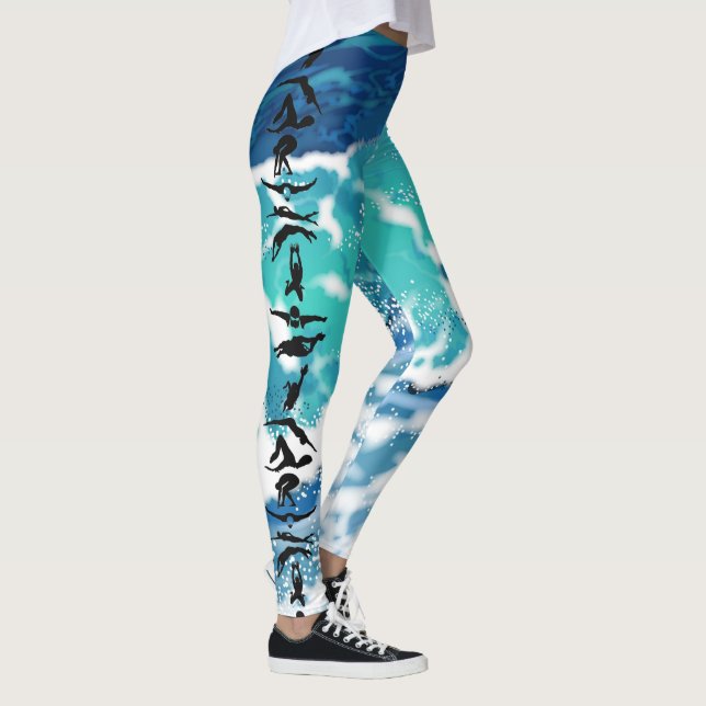Équipe de natation Océan 1 Leggings (Droite)