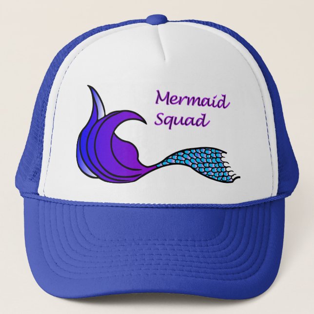 Équipe de sirène avec casquette à queue violet et  (Devant)