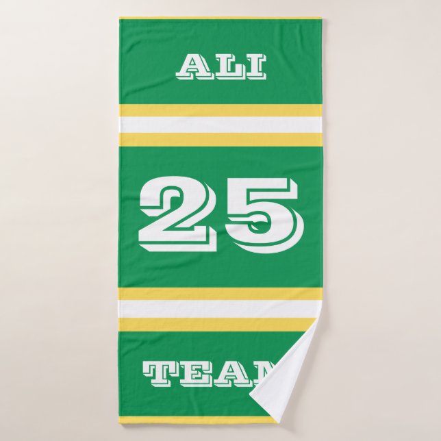 Équipe De Sport Personnalisée / Serviette De Baseb (Serviette de bain)
