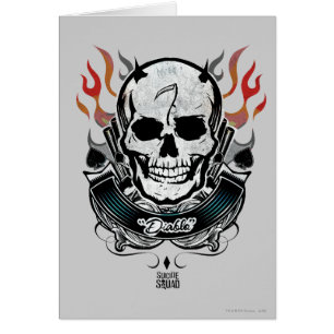 Équipe de suicide Diablo Skull & Flames Tattoo A