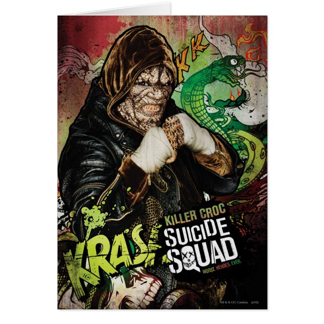 Équipe de suicide | Graffiti en croc tueur (Devant)