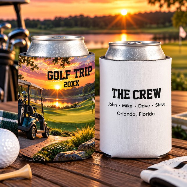 Équipe de voyage de golf glacière pour canette per (Golf trip can cooler)