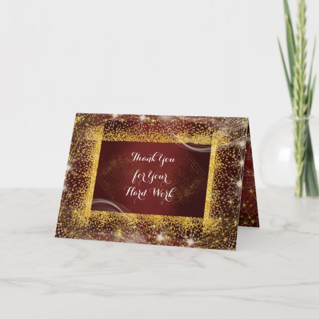 Équipe d'employés Stuff Anniversaire Merci Burgund (Devant)