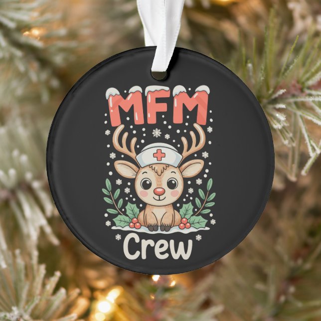 Équipe d'infirmières MFM Renne Noël Xmas Vacances (Arbre)