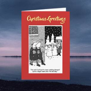 Équipe juridique de bonhommes de neige avec carte 