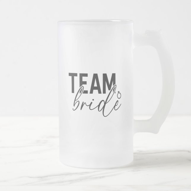 Équipe Mariée Frosted Mug (Droit)