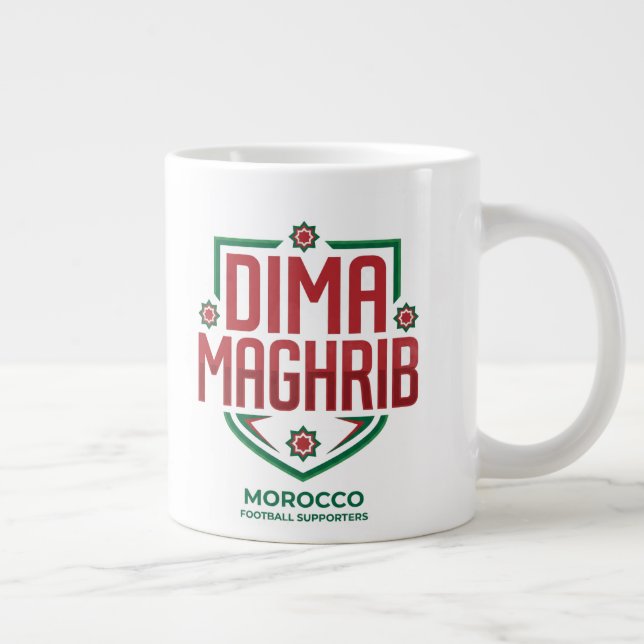 Équipe Maroc I Dima MAGHRIB Mug pour les fans de f (Droite)