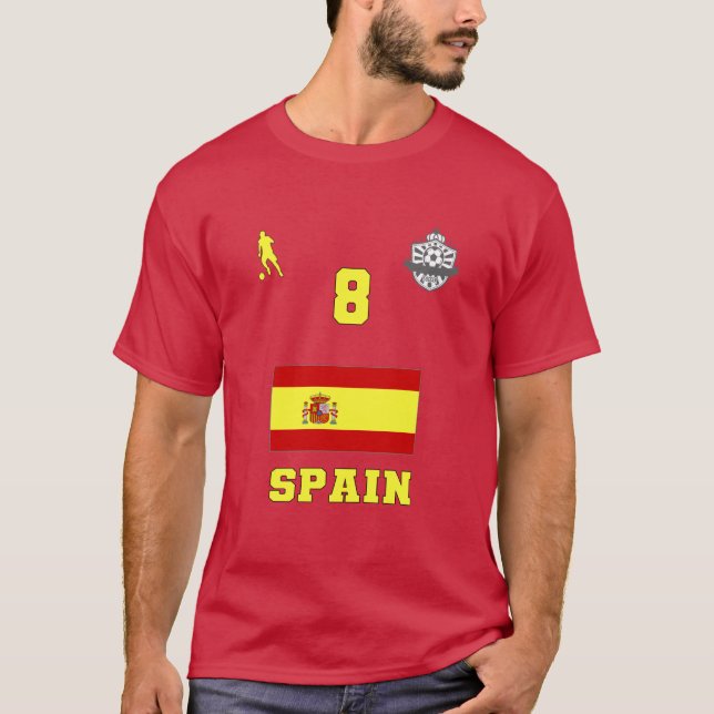 Équipe nationale espagnole de football 8 T-shirt (Devant)