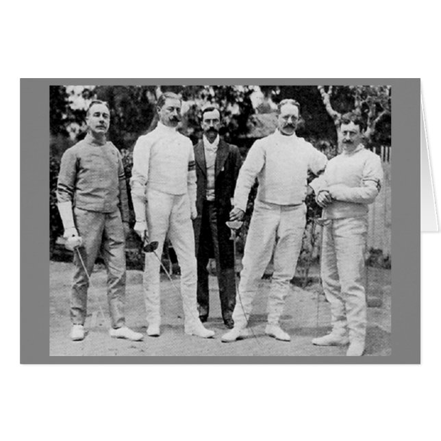 Équipe olympique anglaise d'escrime 1908 (Devant horizontal)